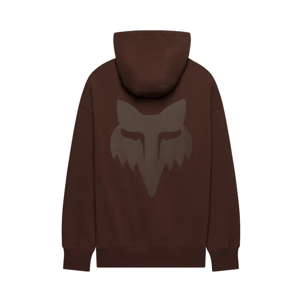 Fox Head Heavyweight Fleece Pullover Hoodie Coffee
