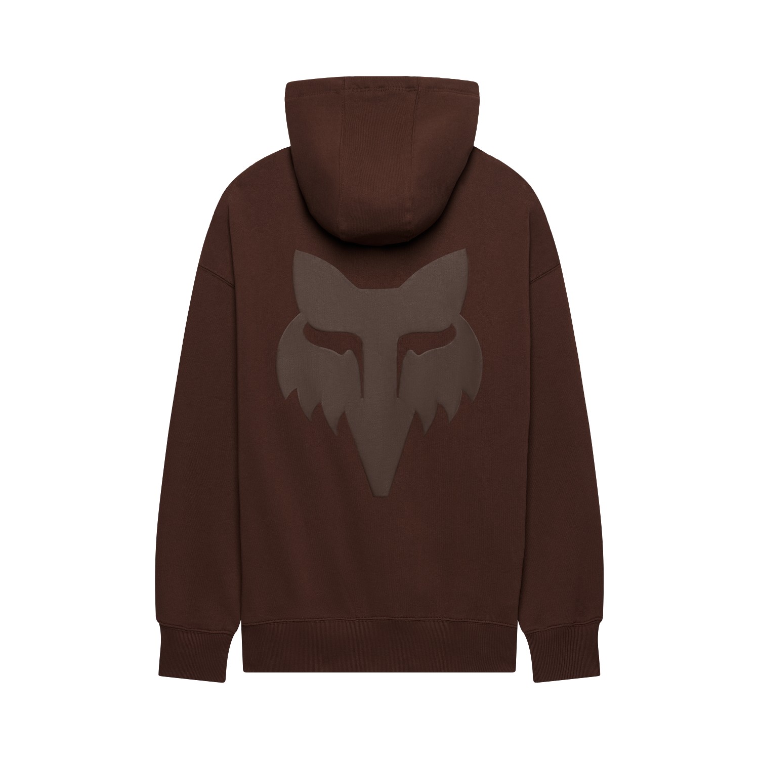 Fox Head Heavyweight Fleece Pullover Hoodie Coffee - Image 2