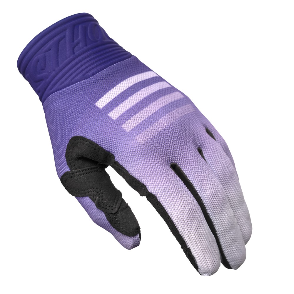 Fasthouse Blitz Fader Motocross Gloves Purple/White - Image 1