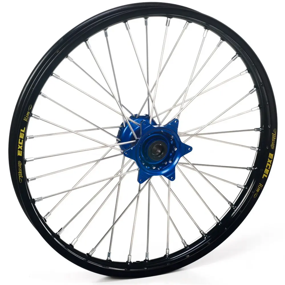Haan Wheel YZ 93>/YZF 98-20 Front Black Rim/Blue Hub 21x1.60