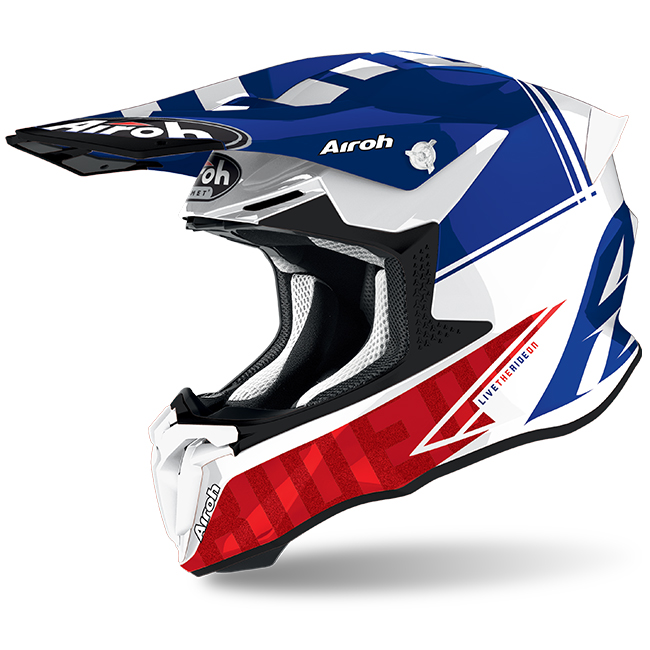 Motocross Helmet Airoh Tech Twist 2.0 Blue Gloss - Image 1