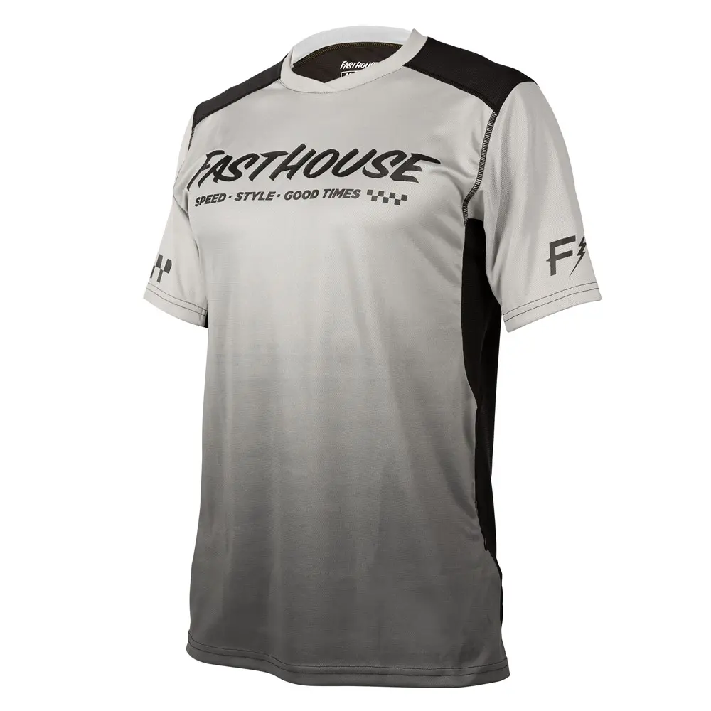 Fasthouse Alloy Slade Short Sleeve Jersey Black/Grey