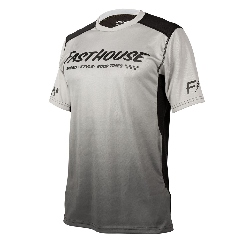 Fasthouse Alloy Slade Short Sleeve Jersey Black/Grey - Image 1