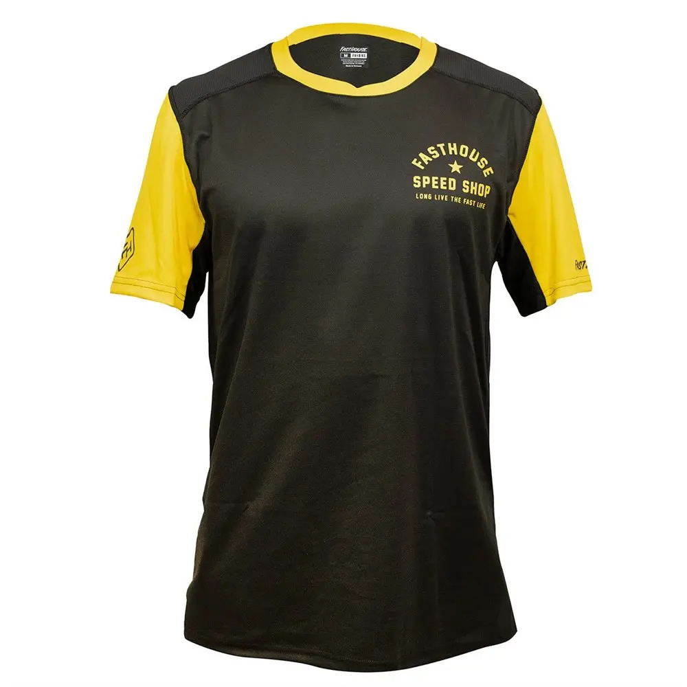 Fasthouse Youth Alloy Star Short Sleeve Jersey Black/Gold
