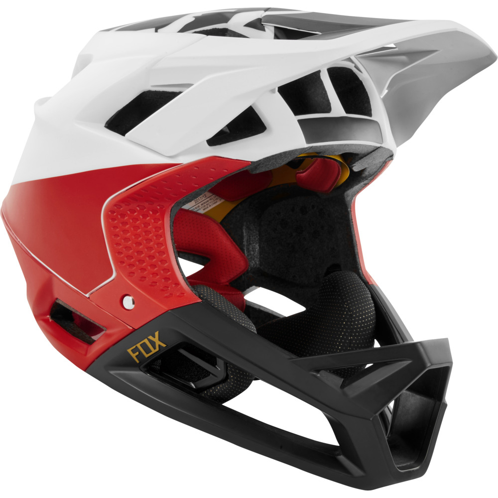 Helmet Fox Proframe Mips Pistol White/Black/Red - Image 2