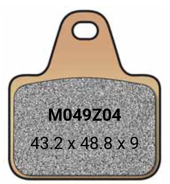 BRAKE PADS Z04 MOTO3/P4 CALLIPER - 4 PADS PER SET ALT 107A48604