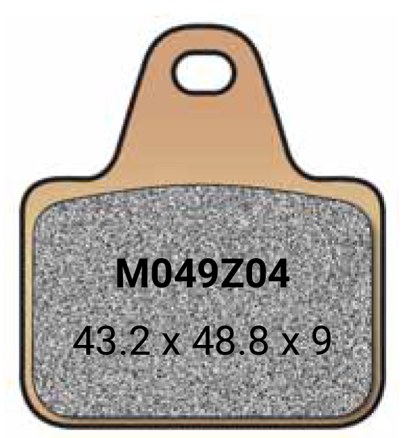 BRAKE PADS Z04 MOTO3/P4 CALLIPER - 4 PADS PER SET ALT 107A48604 - Image 1