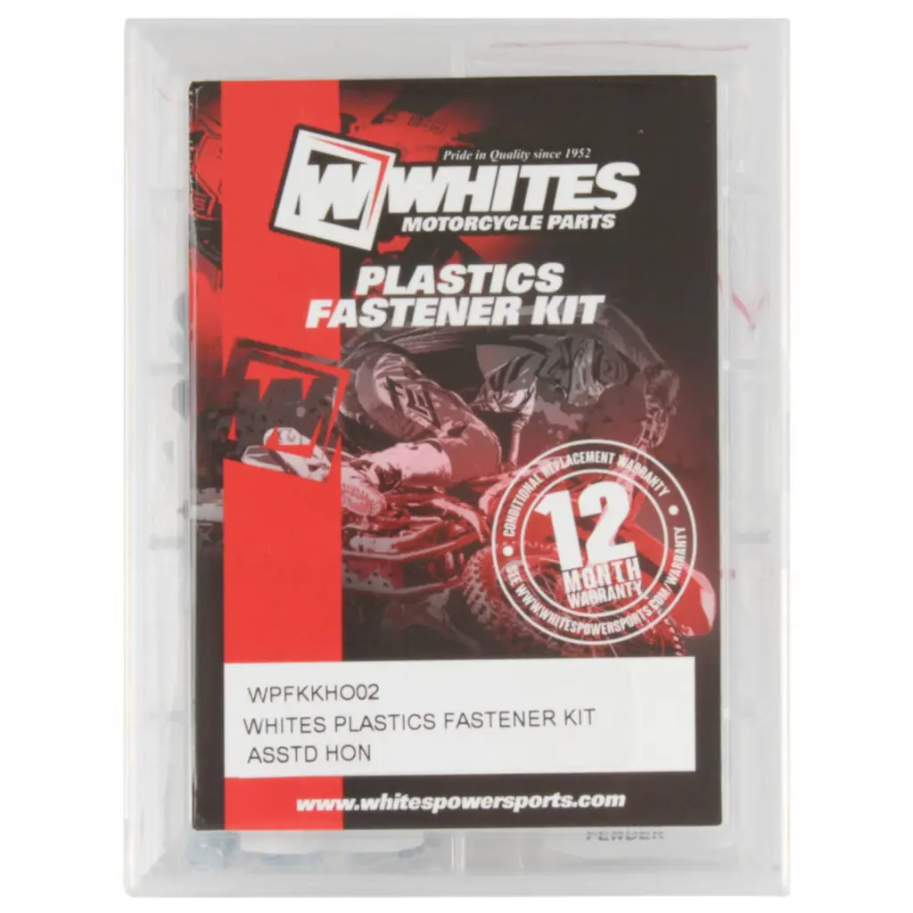 WHITES PLASTICS FASTENER KIT ASSTD HON