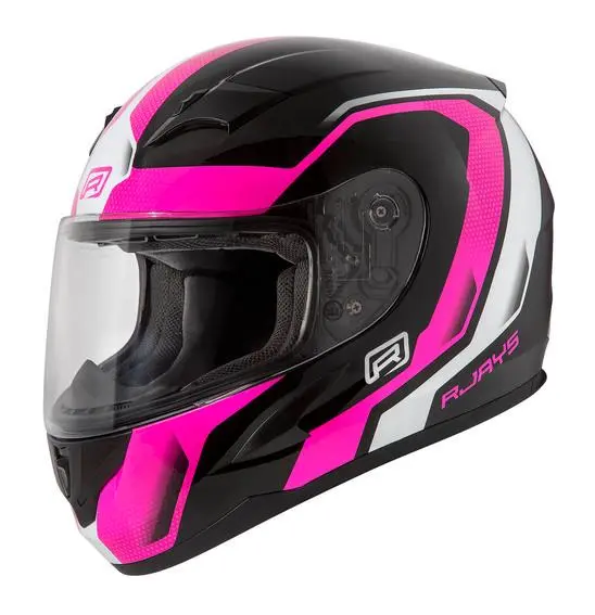 Rjays Grid Road Helmet Gloss Black/Pink