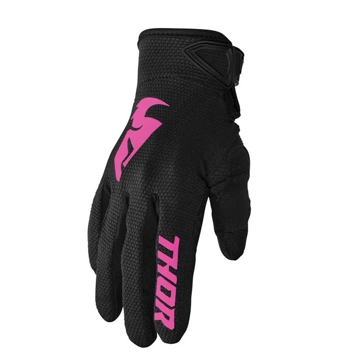 Thor Sector Motocross Gloves Ladies Black/Pink - Image 2