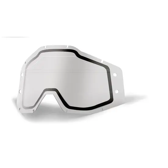 100% Accuri Forecast Dual Lens Sonic Bumps - w/Mud Visor - Clear