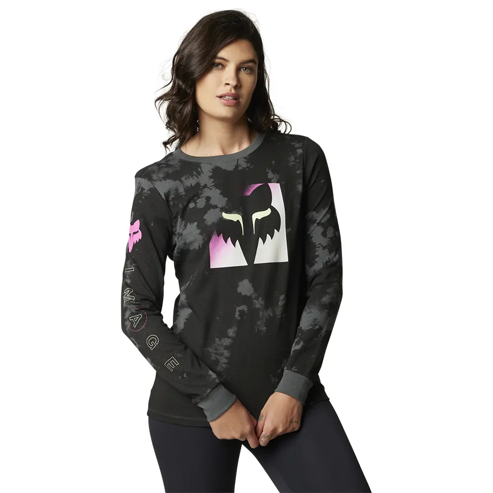 Fox Womens Detonate LS Tee Black