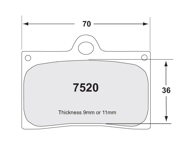 BRAKE PAD RACE COMPOUND