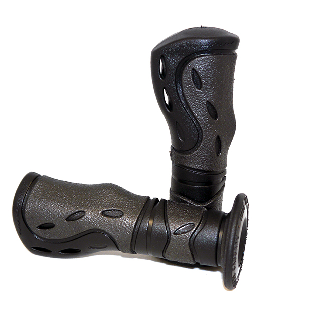 *Scooter Black/Red grips Progrip 22/25mm 125mm             [C] - Image 1