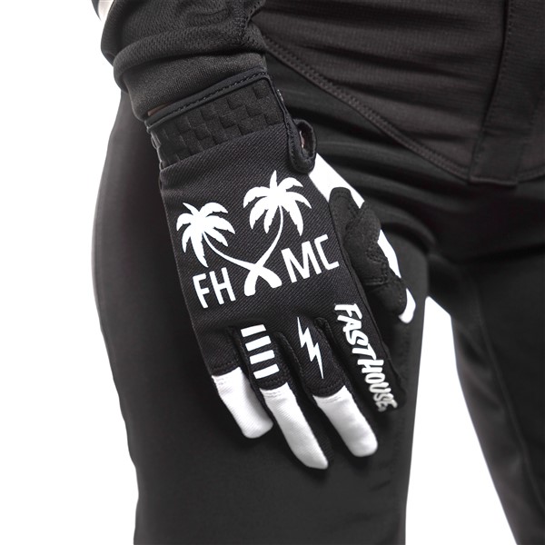 Fasthouse Women's Speed Style Paradise Motocross Gloves White/Black - Image 4