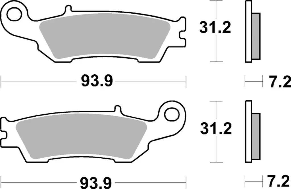 SBS 840CS Front/Rear Brake Pads