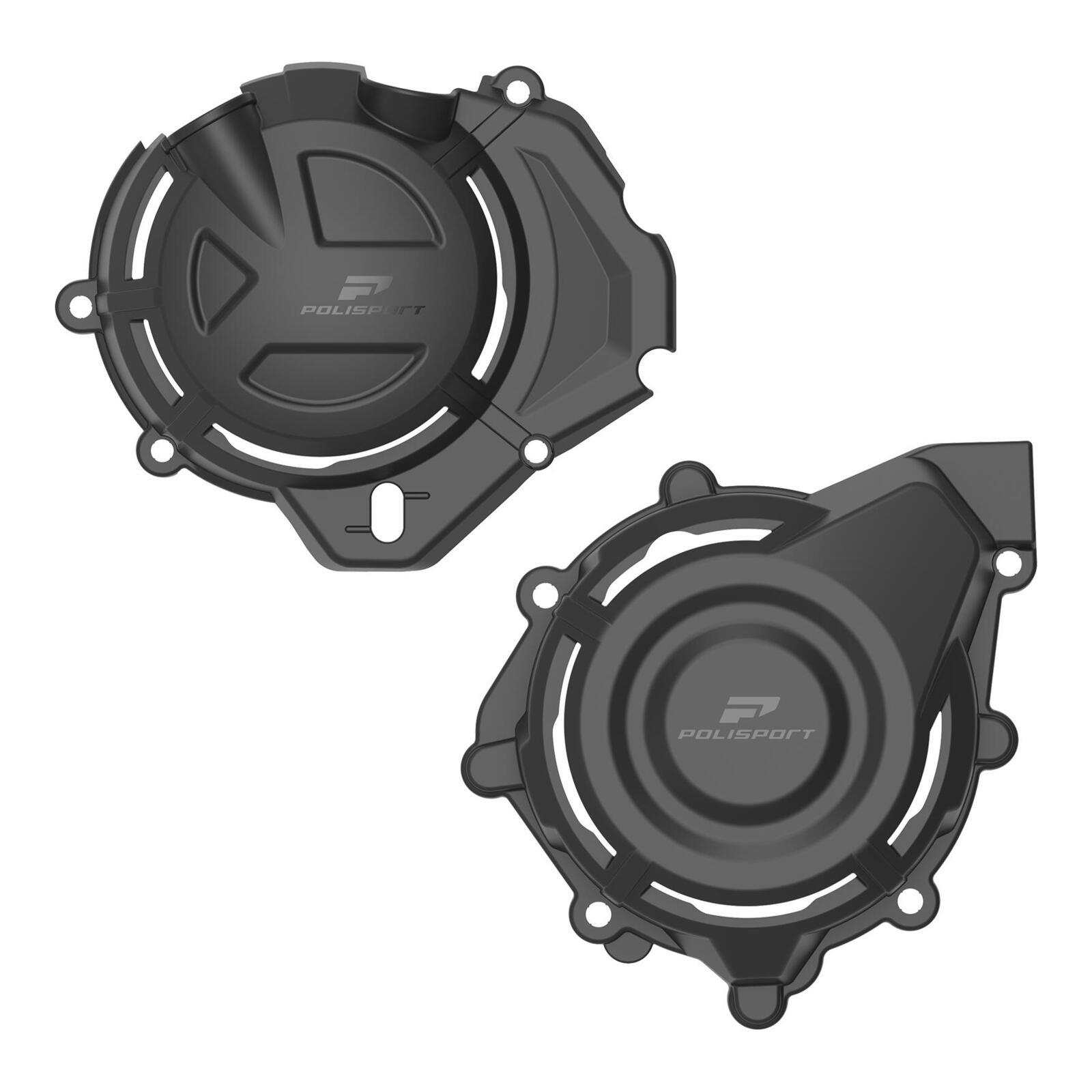 Polisport Engine Covers Protection Kit - CFMoto 450MT - Black - Image 1