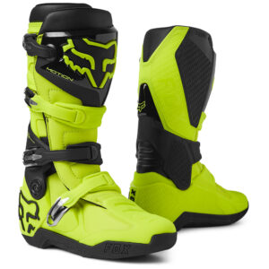 Fox Motion Motocross Boots Flo Yellow - Image 1