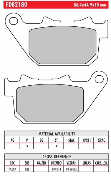 FERODO BRAKE BPADS
