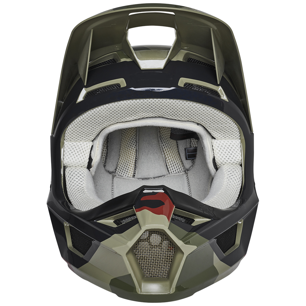 Fox Youth V1 BNKR Helmet Green Camo - Image 5