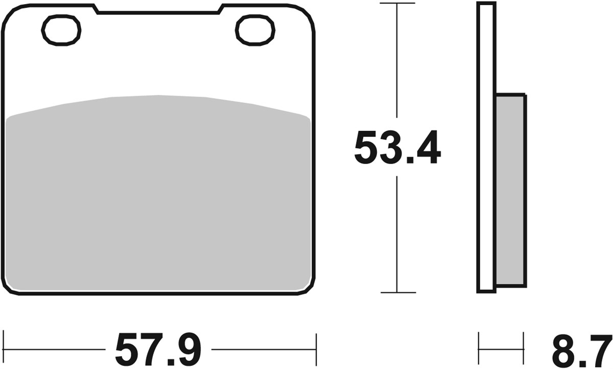 SBS 577DCC Front Race Brake Pads - Image 1