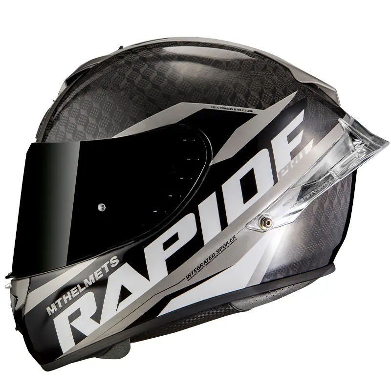 MT Rapide Pro Carbon Road Helmet Gloss Grey
