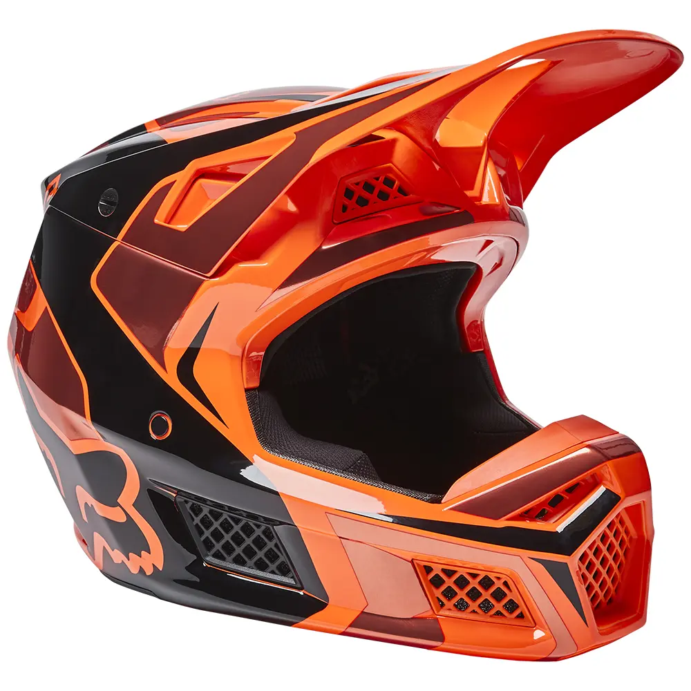 Motocross Helmet Fox V3 RS Mirer Flo Orange