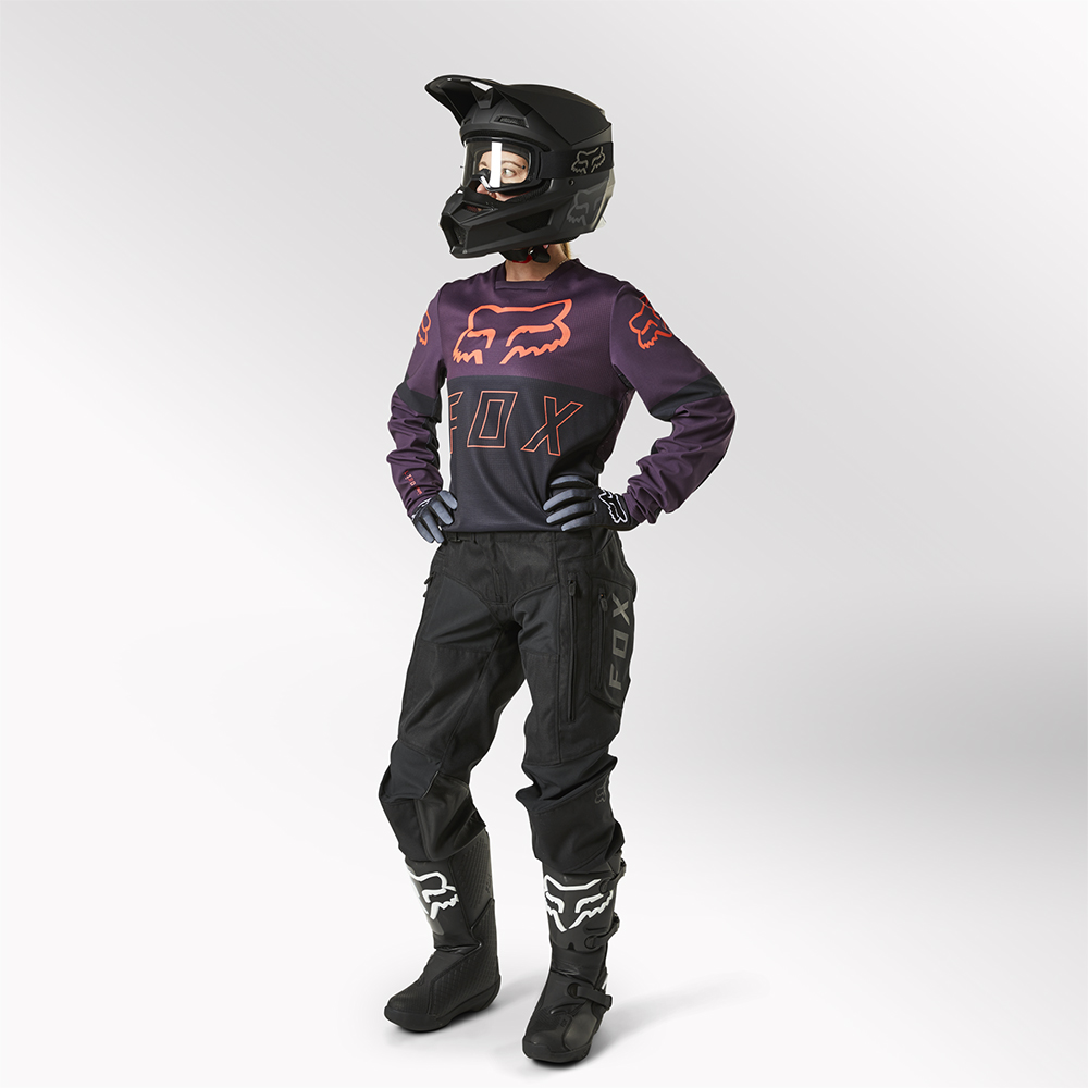Fox Legion LT Womens Black Motocross Jersey - Image 6