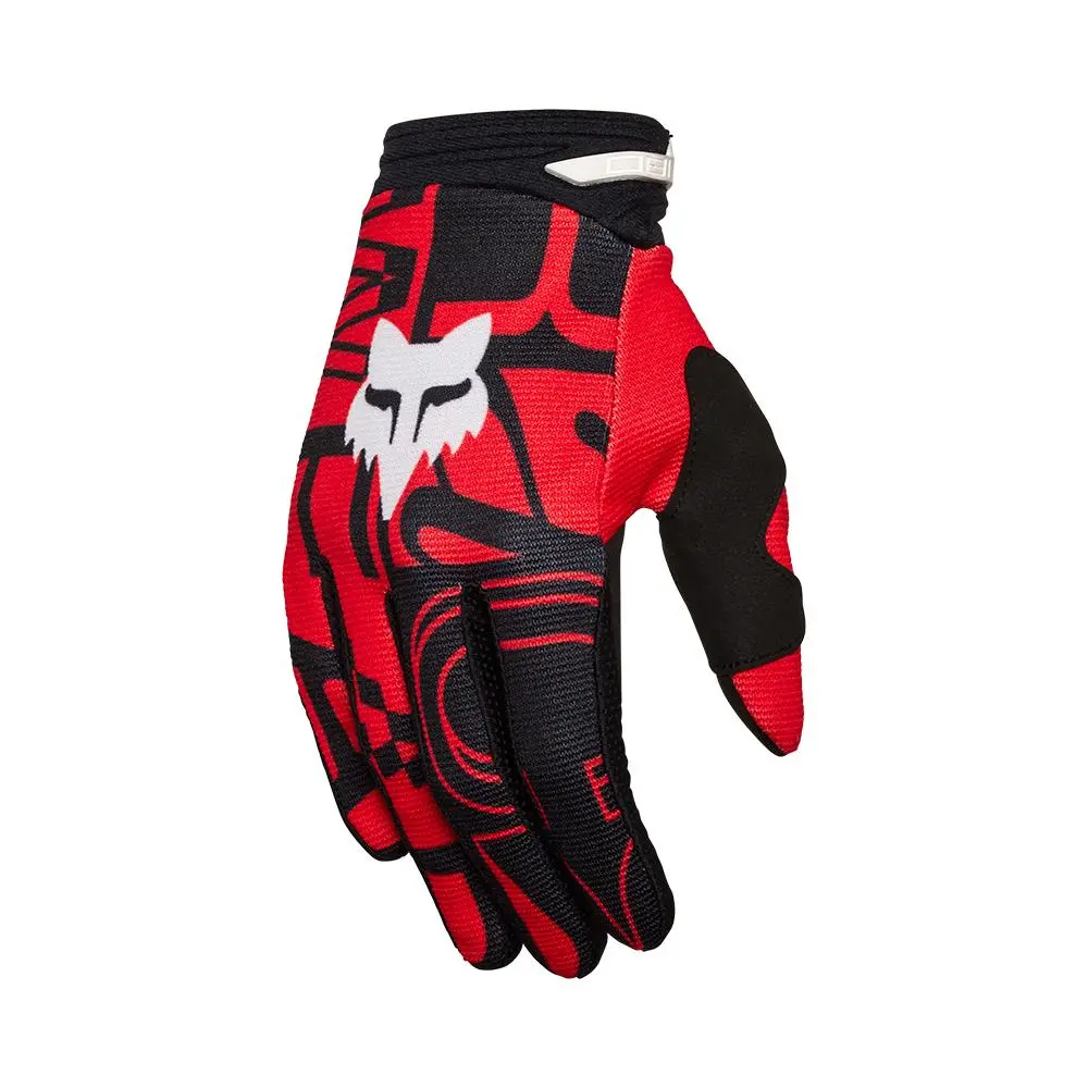 Fox 180 Race Spec Motocross Gloves Flo Red