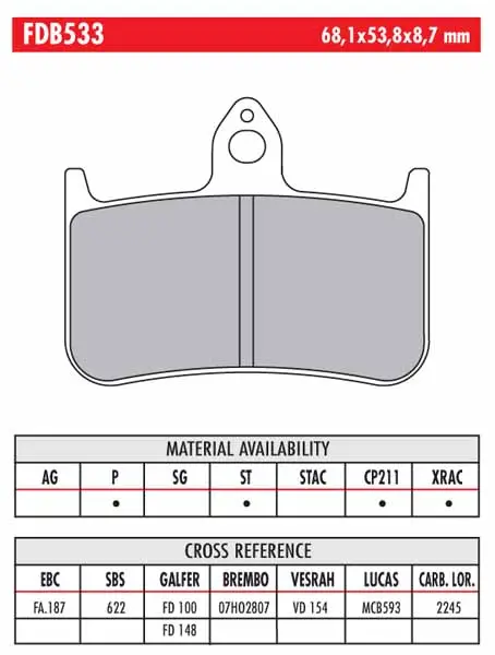 FERODO BRAKE BPADS