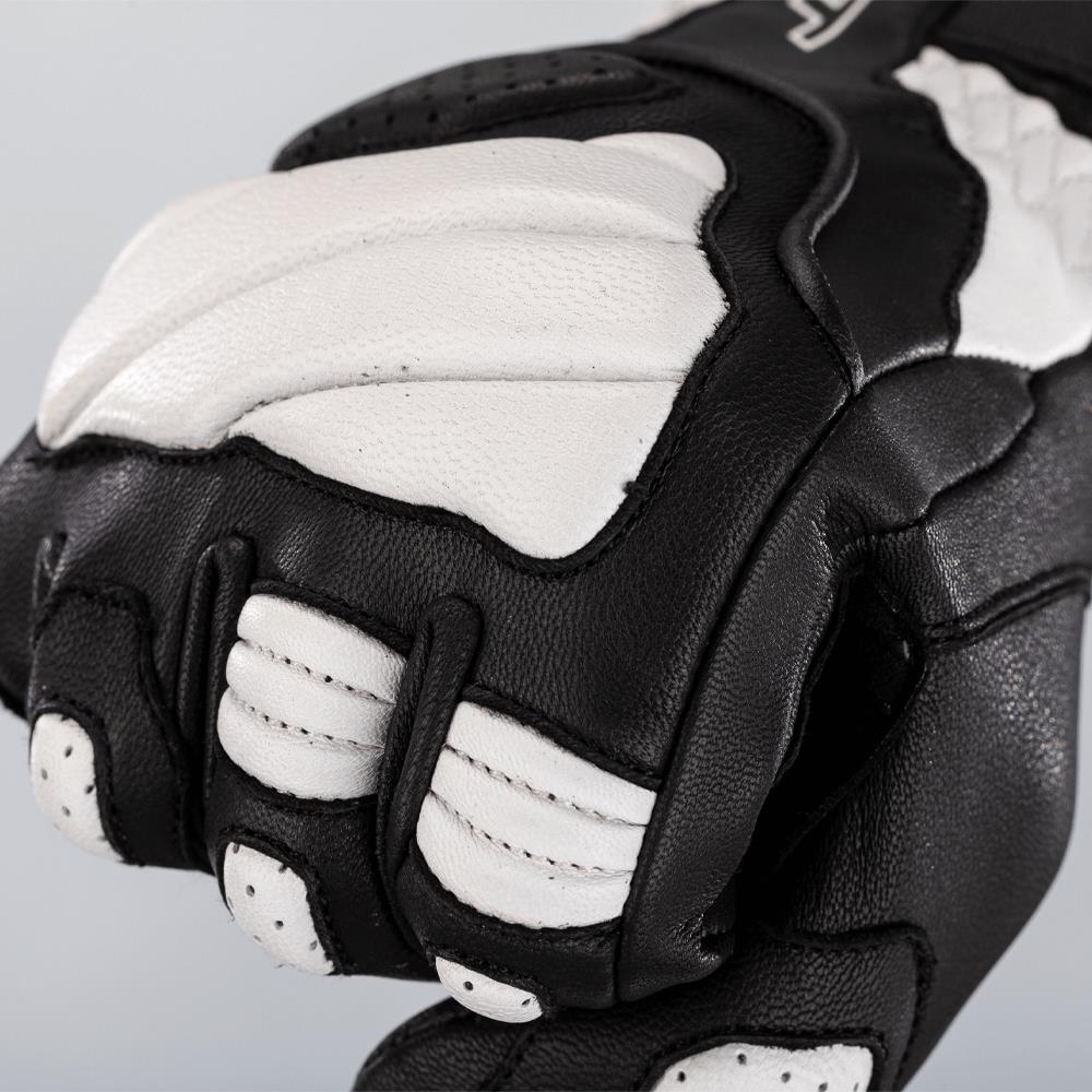 RST Turbine CE Leather Road Gloves White - Image 3