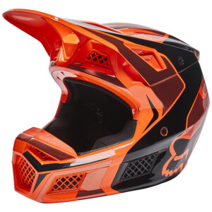 Motocross Helmet Fox V3 RS Mirer Flo Orange - Image 2