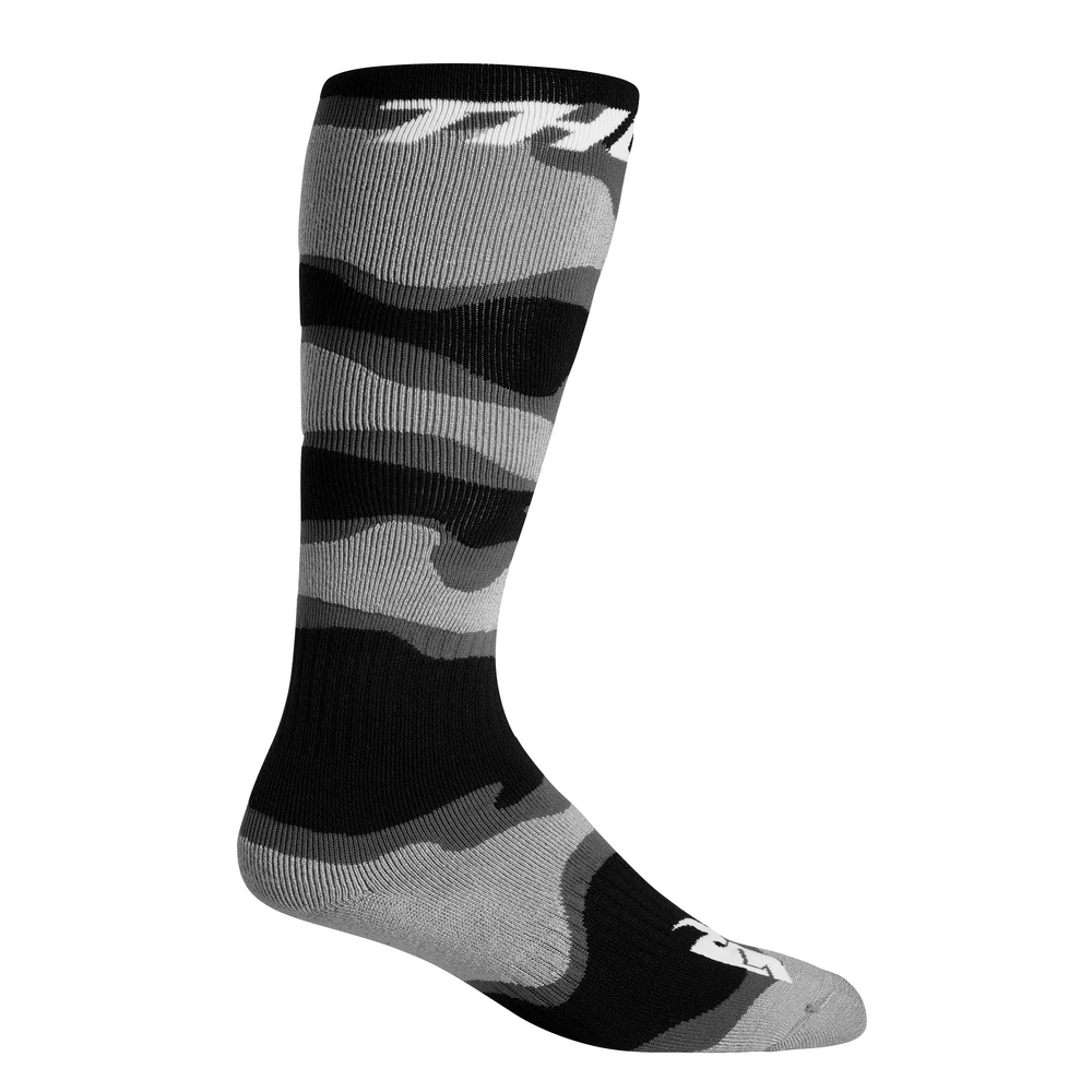 Thor Socks (22) MX Camo Grey/White - Image 1