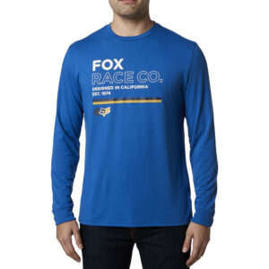 Fox Analog Tech Long Sleeve Tee Royal Blue - Image 2