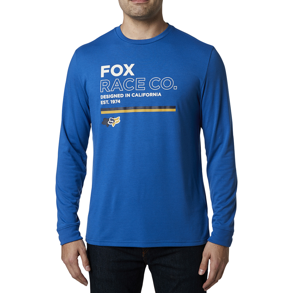 Fox Analog Tech Long Sleeve Tee Royal Blue - Image 2