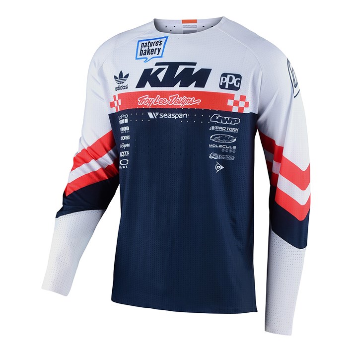 Motocross Jersey SE Ultra Factory Team White/Navy - Image 1