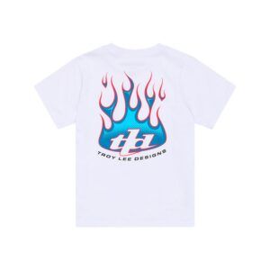 Troy Lee Designs Torched Tee Youth White - Image 2