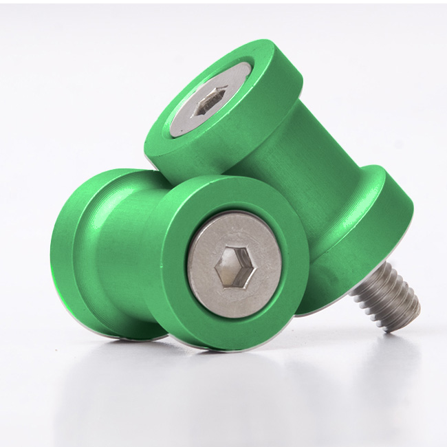M10 Green Paddock Stand Bobbins (pair) R&G - Image 1