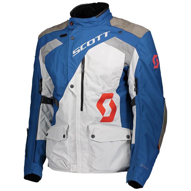 Scott Dualraid Dryo Adventure Jacket Sapphire Blue/Lunar Grey - Image 2