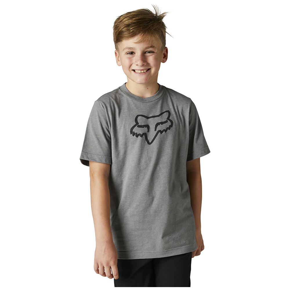 Fox Legacy Tee Youth Heather Graphite - Image 1