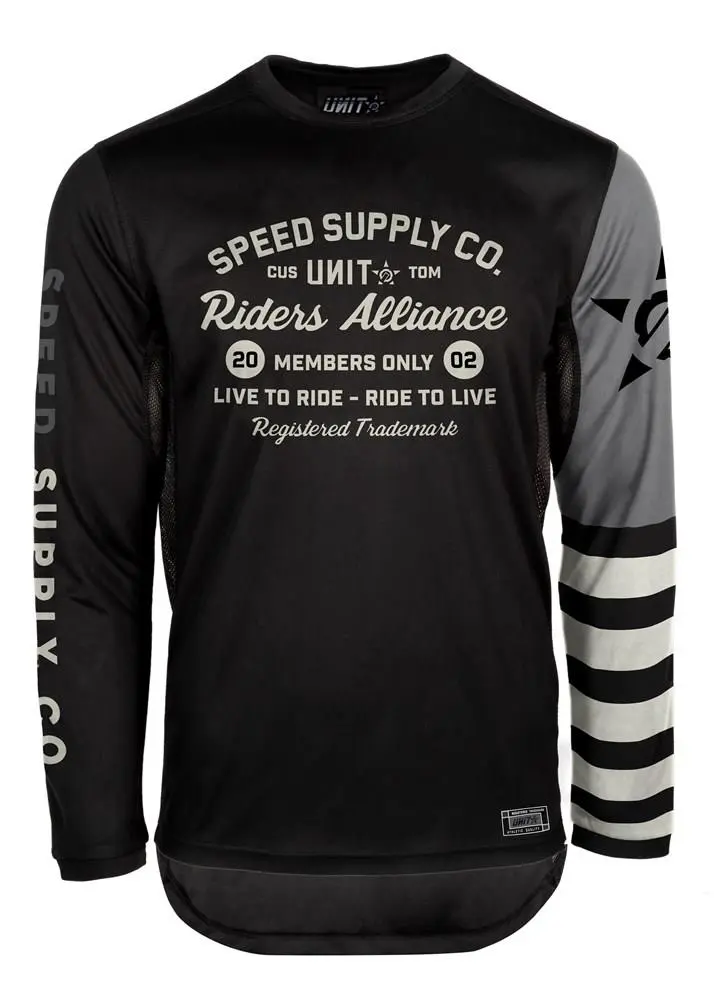 Unit Bandit Motocross Jersey Slim Fit Black
