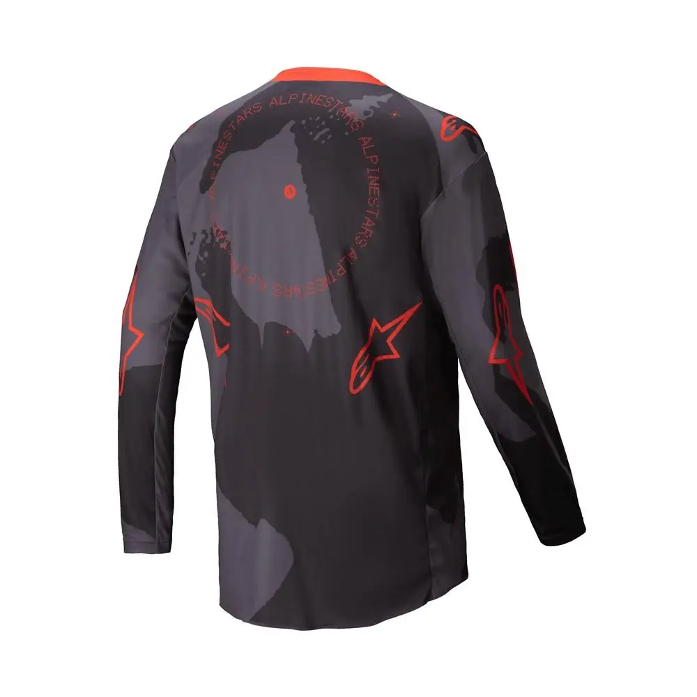 Alpinestars Racer Hollow Motocross Jersey Grey Camo/Orange Fluro
