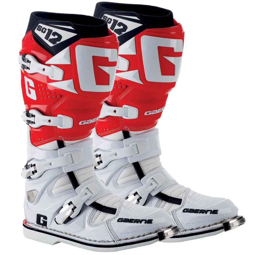Motocross Boot Gaerne SG12 White/Red - Image 1