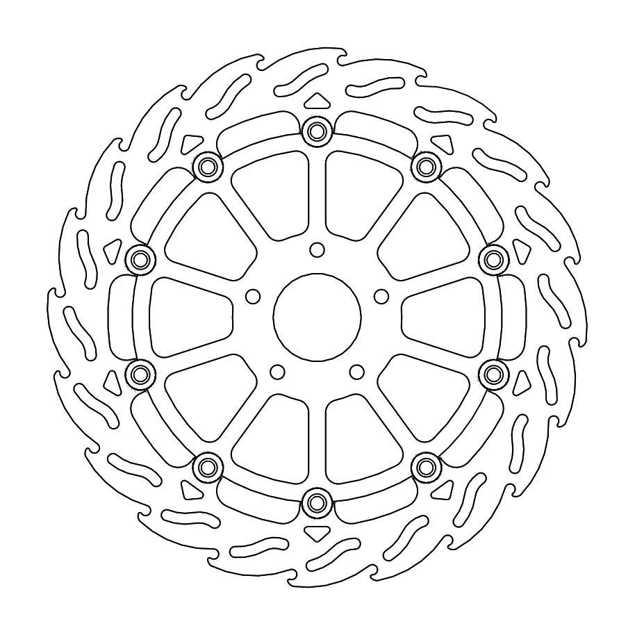 BRAKE DISC FRONT MOTO MASTER FLAME HUQVARNA KTM - Image 1