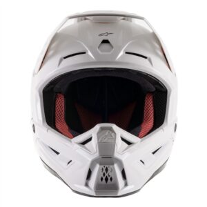 Alpinestars S-M5 Solid Motocross Helmet White Gloss - Image 3
