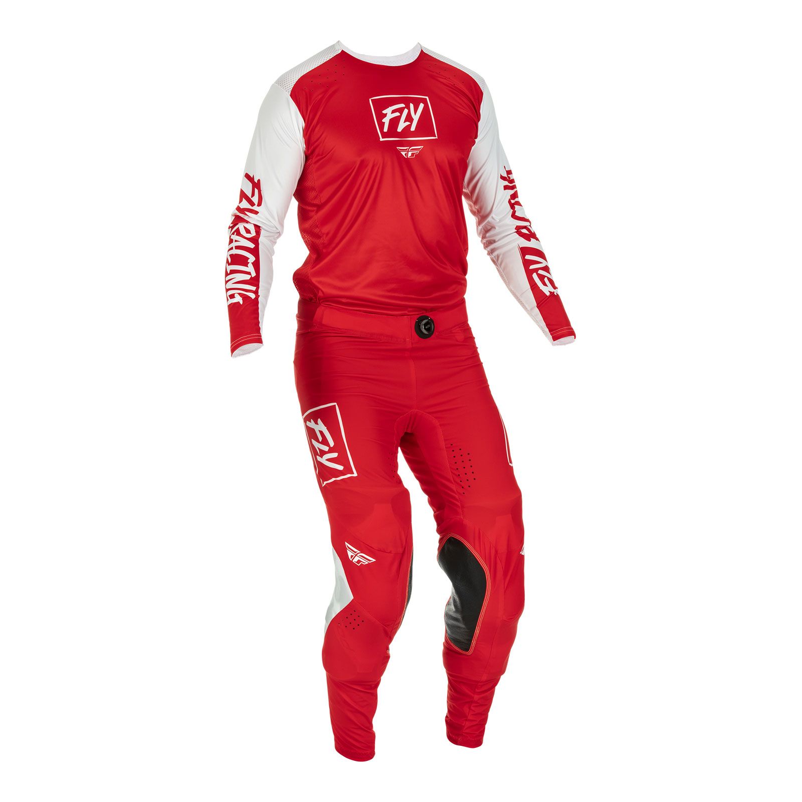 Fly Lite Hydrogen Red/White Motocross Pants - Image 5