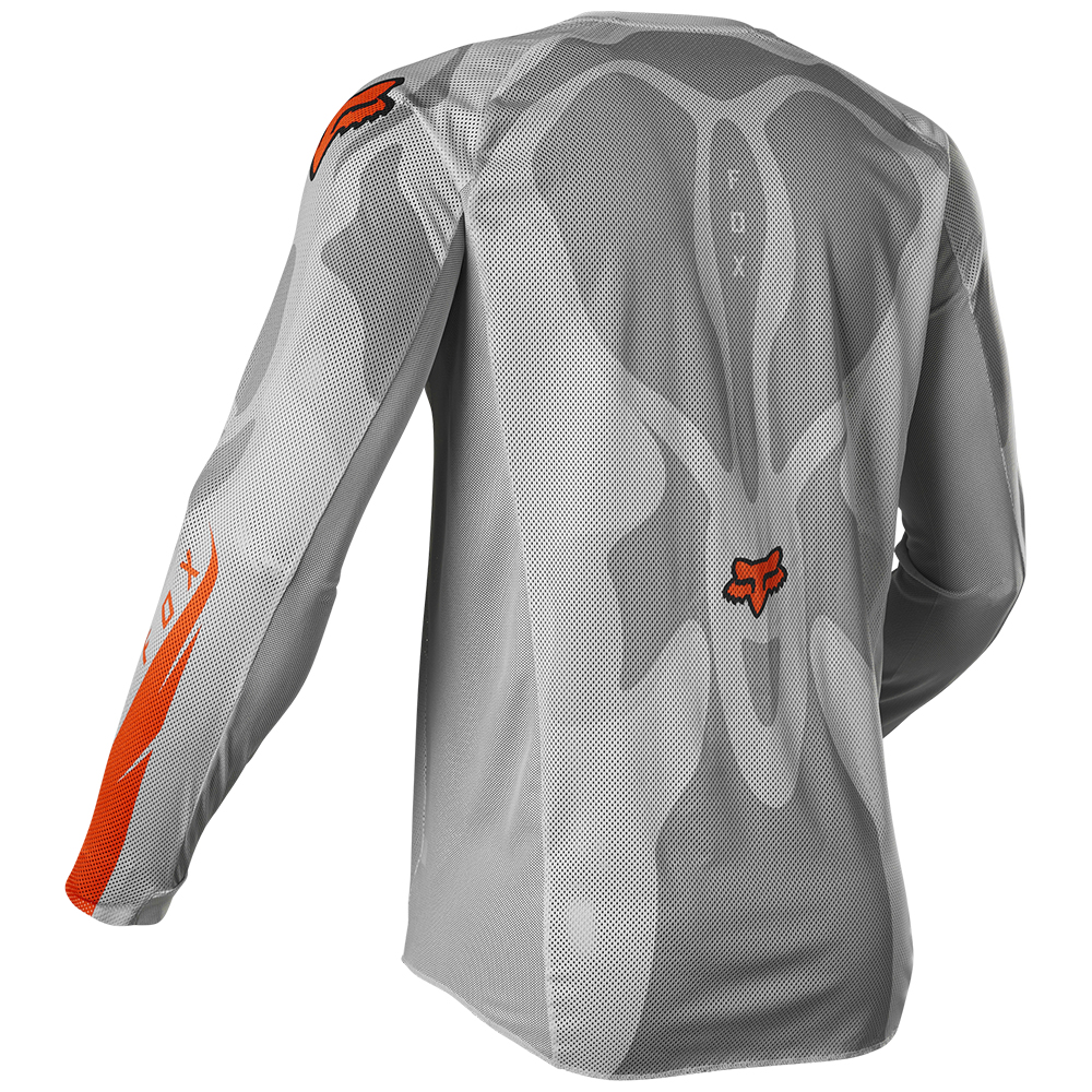 Fox Airline EXO Motocross Jersey Grey/Orange - Image 3
