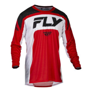 FLY Racing Lite Motocross Jersey Red / White / Black - Image 1