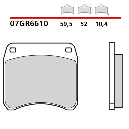 BRAKE PADS FRONT/REAR OE CARBON CERAMIC TRIUMPH LOCKHEED CALLIPER