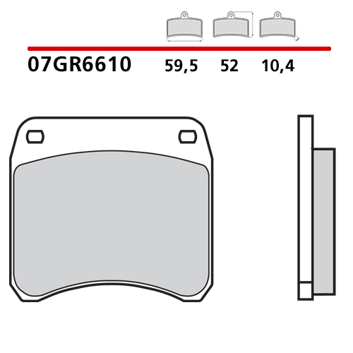 BRAKE PADS FRONT/REAR OE CARBON CERAMIC TRIUMPH LOCKHEED CALLIPER - Image 1
